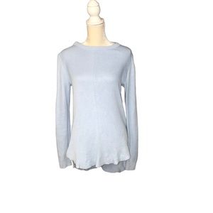 Michael Michael Kors High-Low Sweater in Light Blue Size Medium